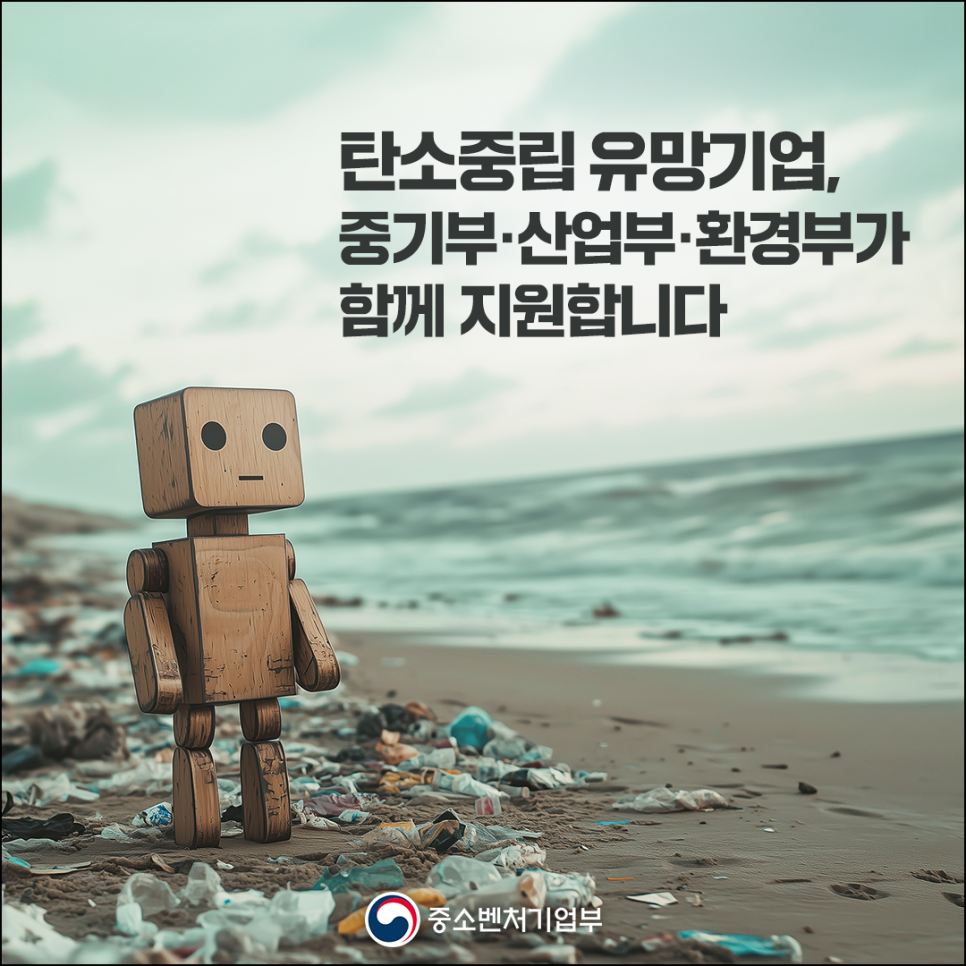 탄소중립 유망기업,
중기부·산업부·환경부가
함께 지원합니다

중소벤처기업부